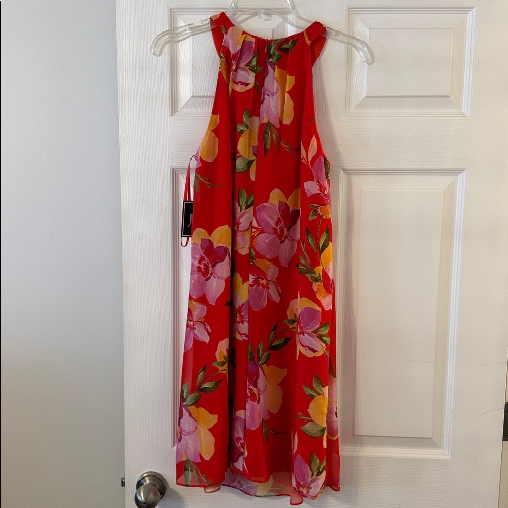 JH Floral Multicolor Summer Dress size 8 length 37” bust 32” brand new - Picture 4 of 9